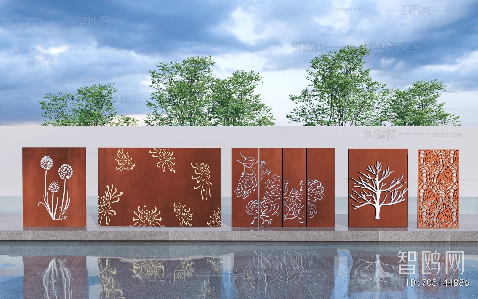 Modern Landscape Wall
