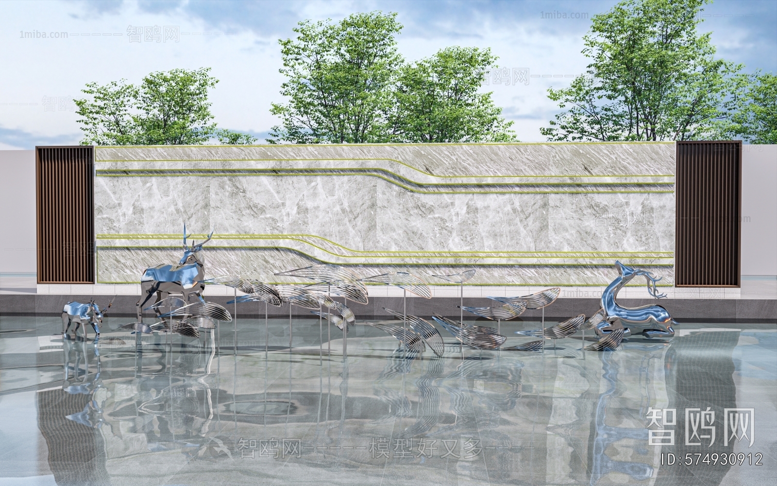 Modern Landscape Wall