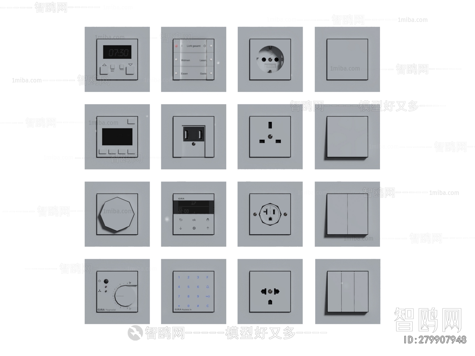 Modern Switch Socket Panel