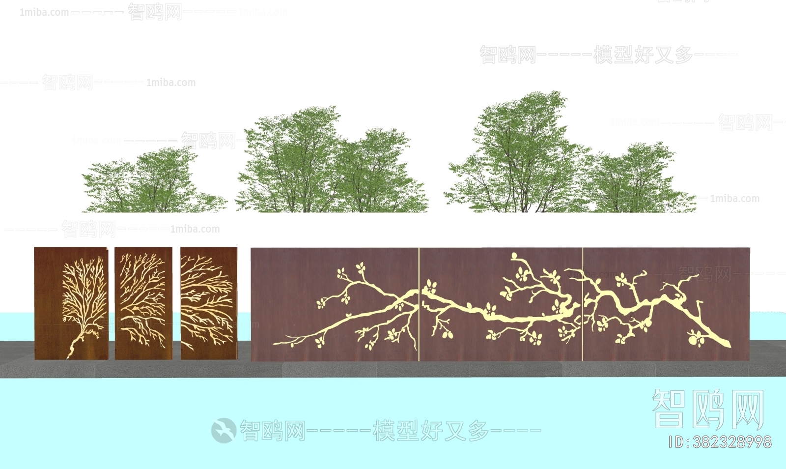 Modern Landscape Wall