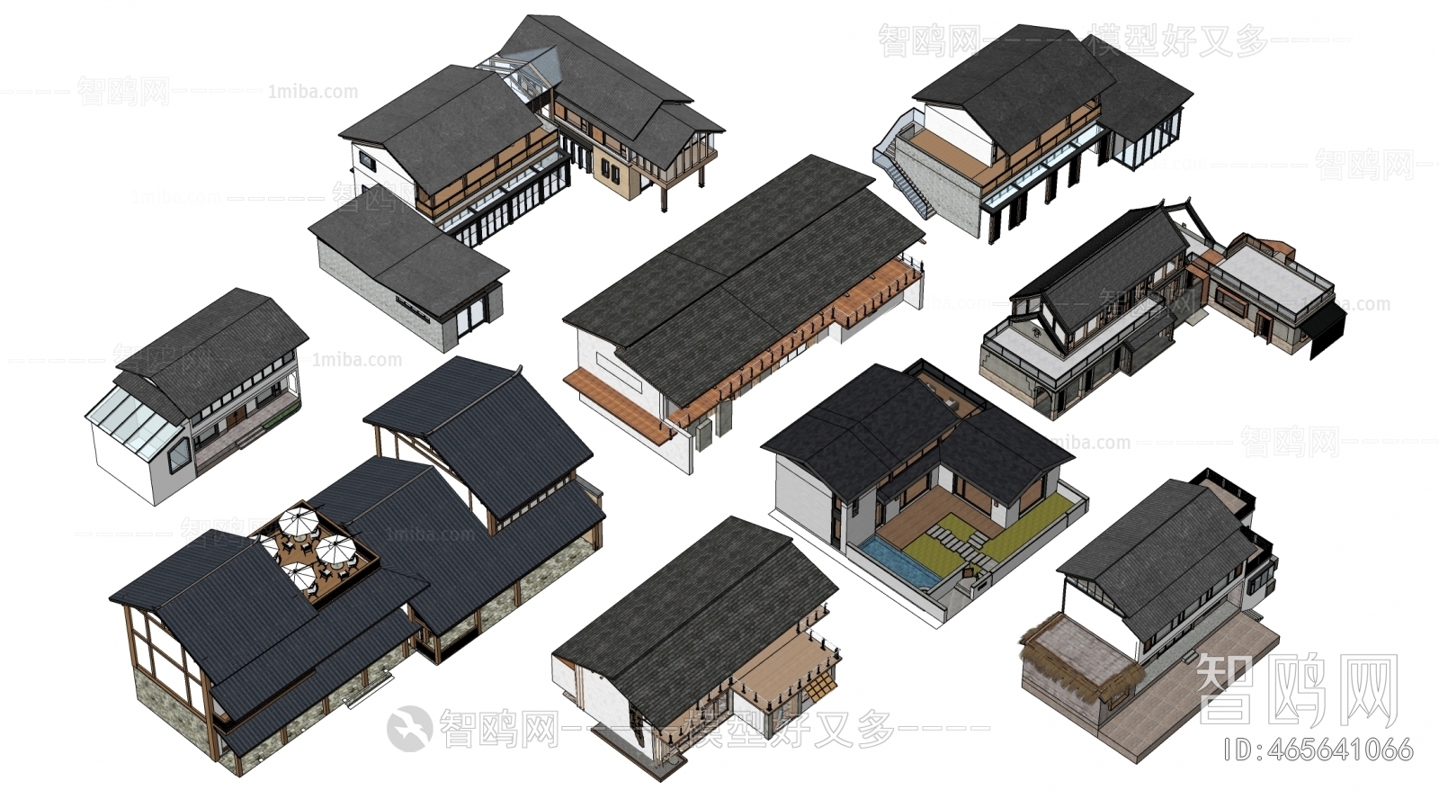 New Chinese Style Appearance Of Commercial Building