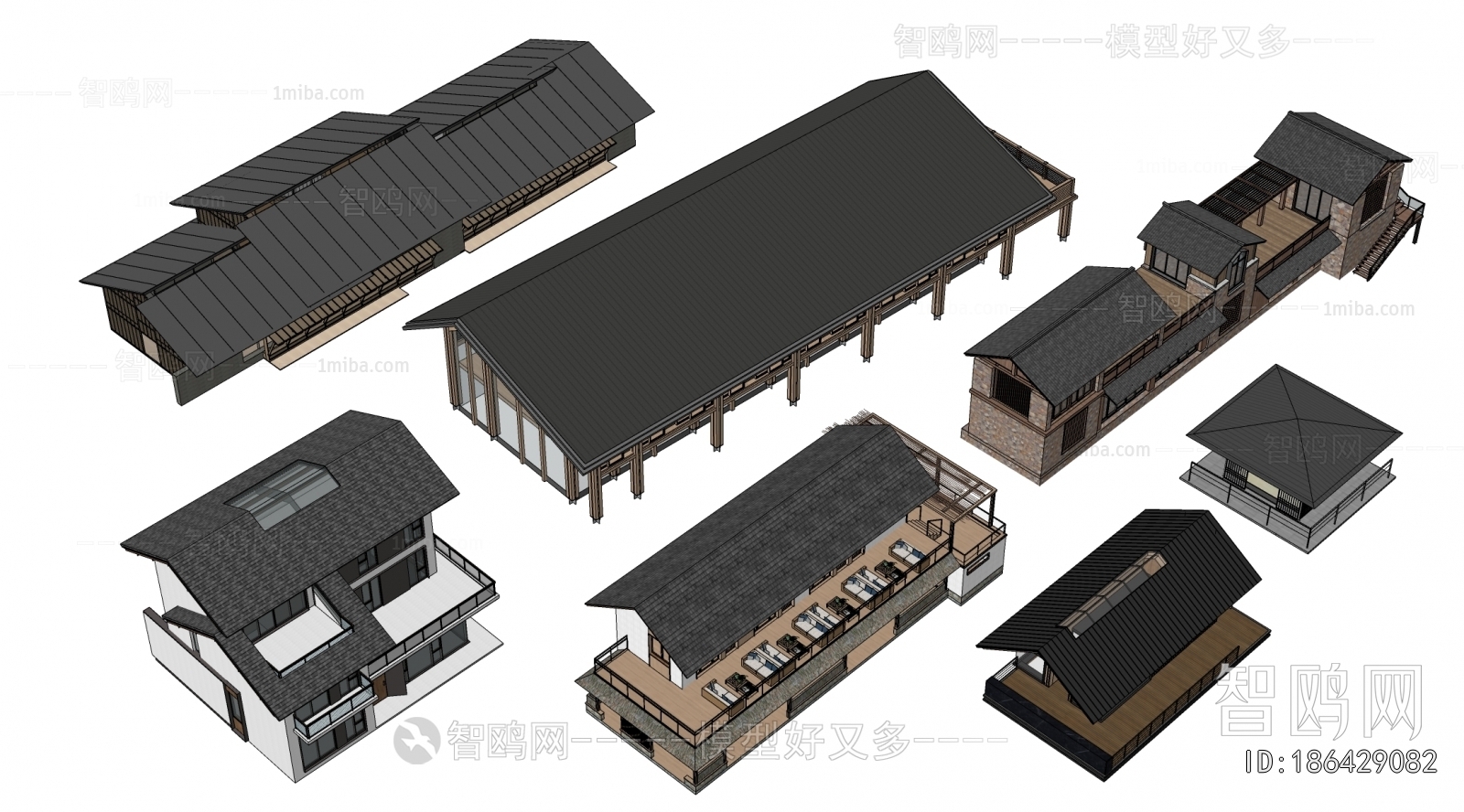 New Chinese Style Appearance Of Commercial Building