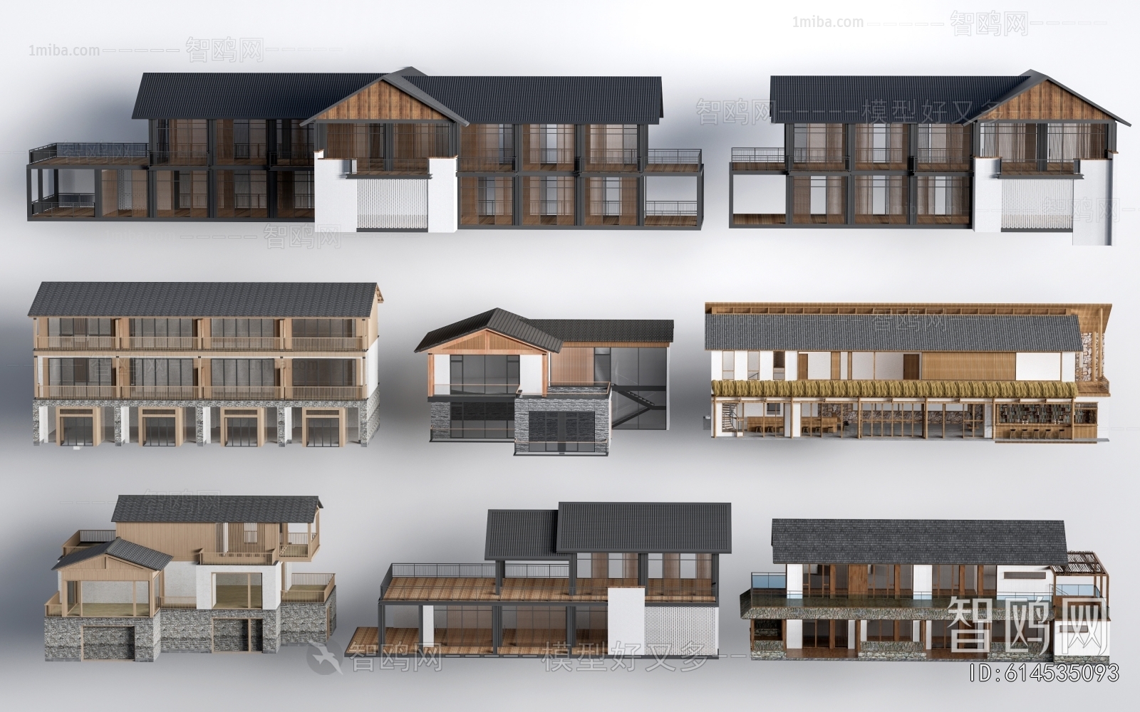 New Chinese Style Appearance Of Commercial Building