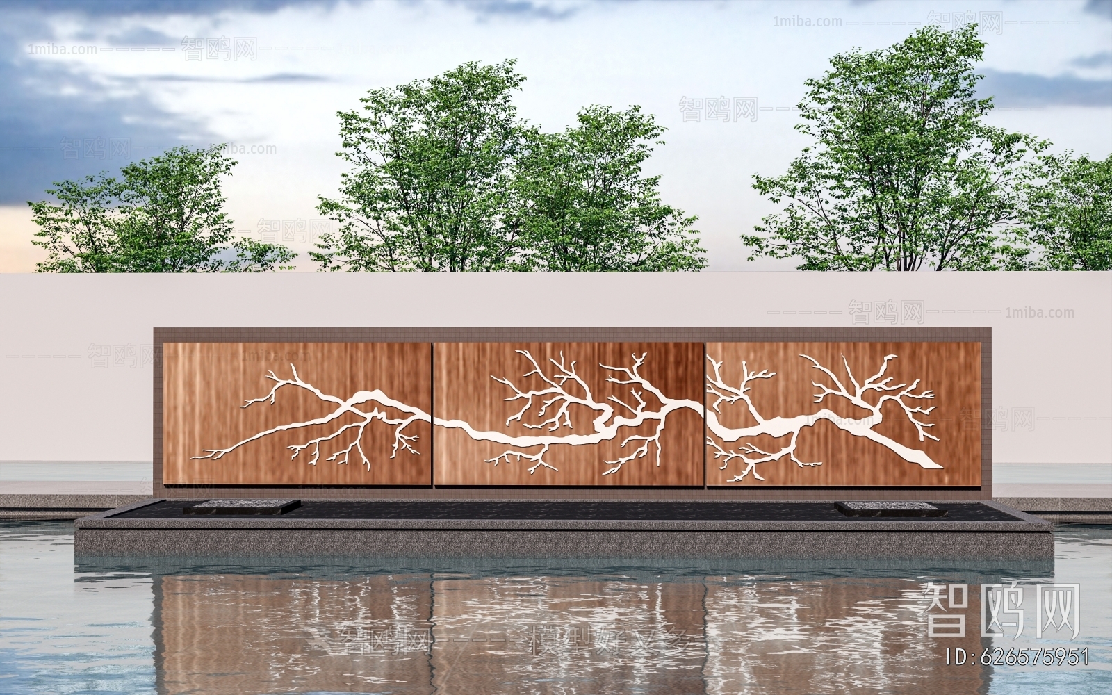 New Chinese Style Landscape Wall