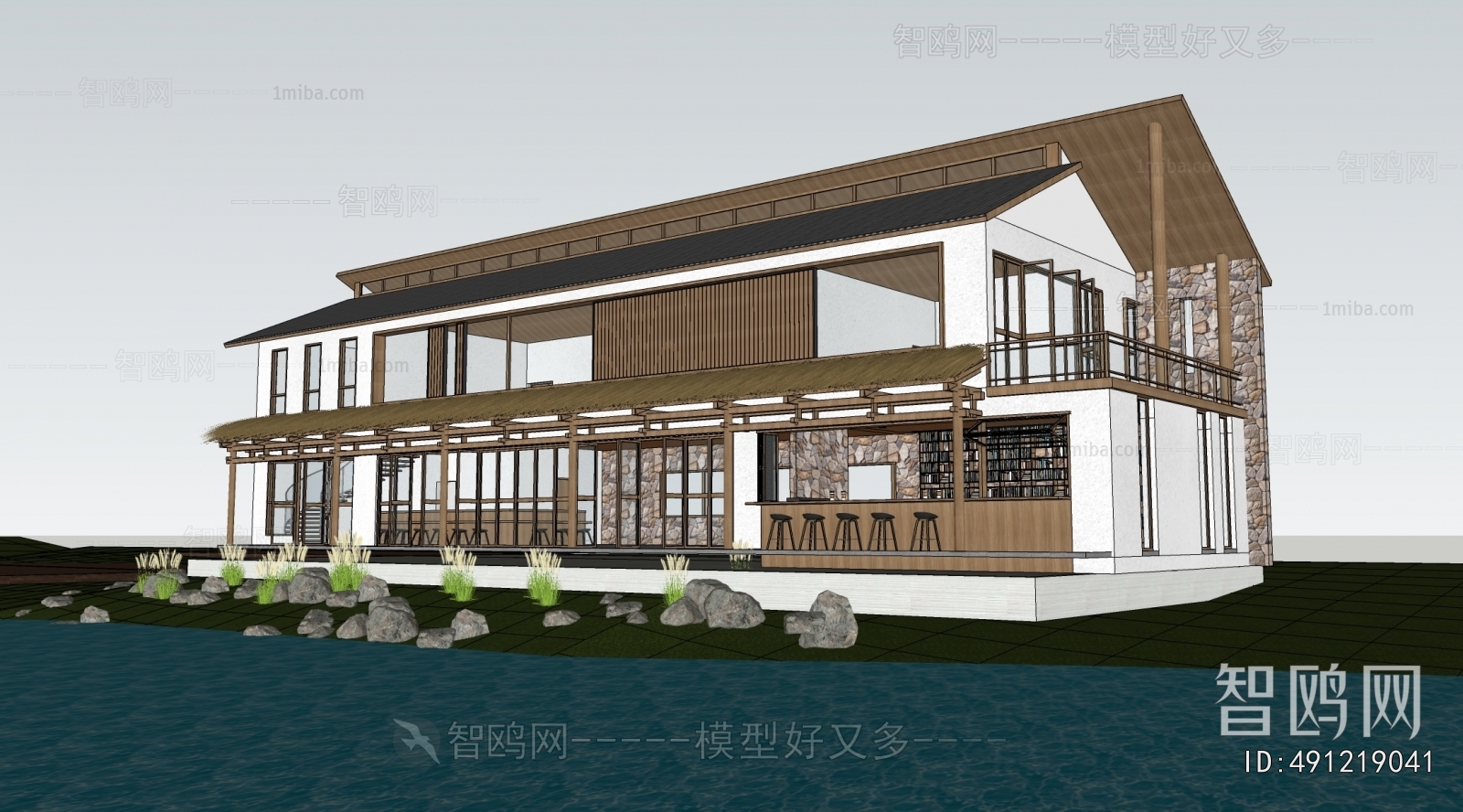 New Chinese Style Building Appearance