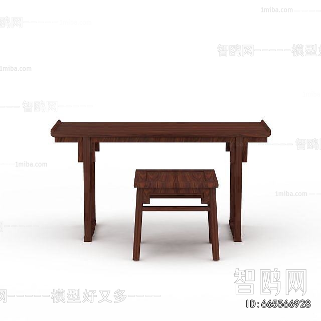 Chinese Style Computer Desk And Chair