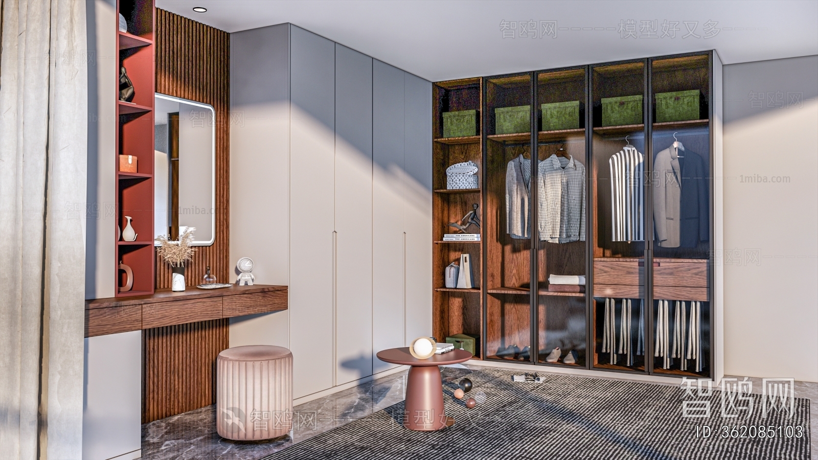 Modern Clothes Storage Area
