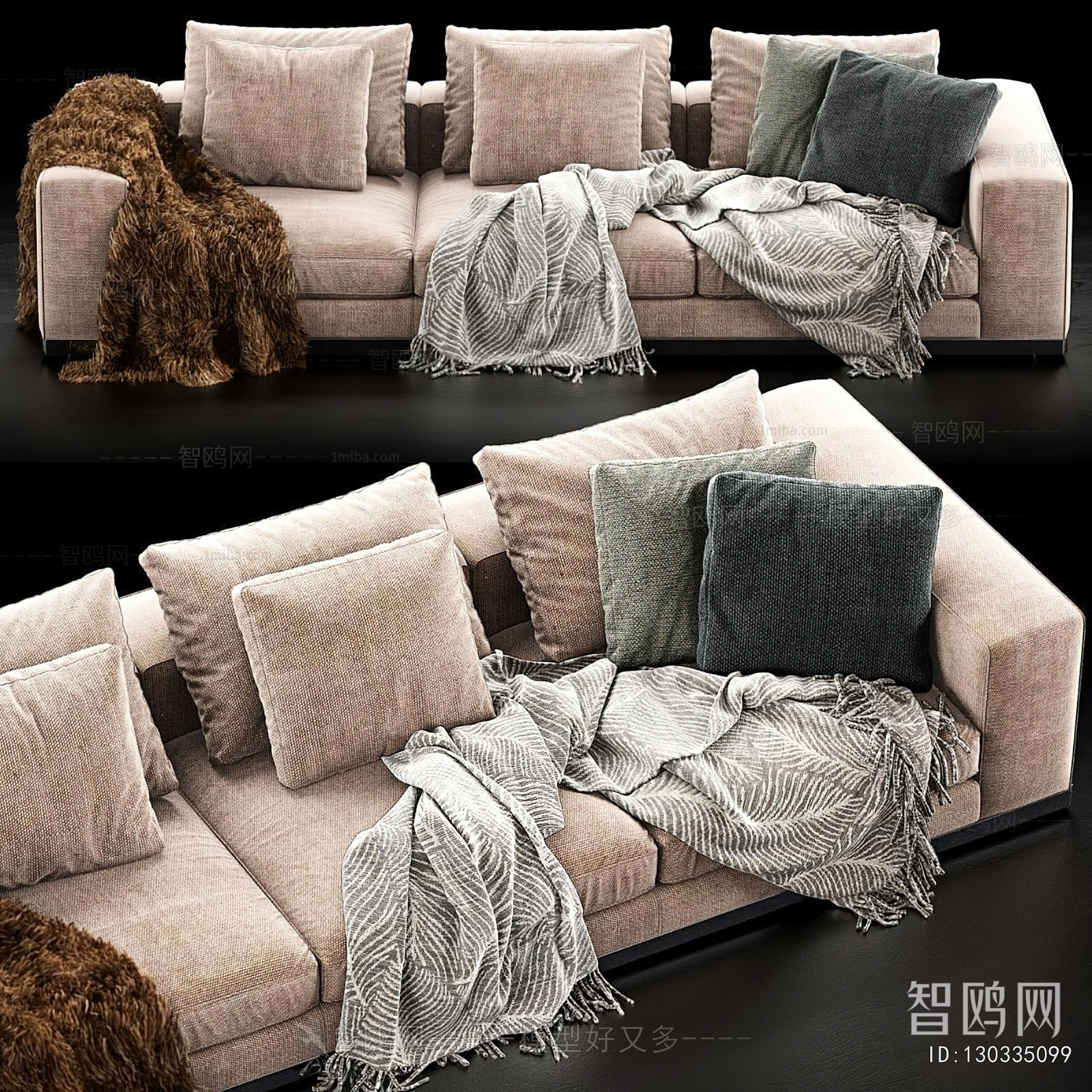 Modern Three-seat Sofa