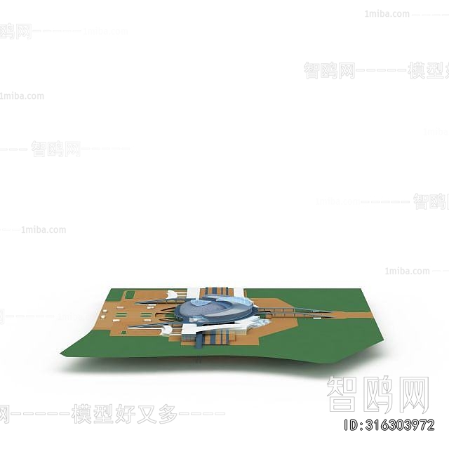 Modern Architectural Bird's-eye View Planning