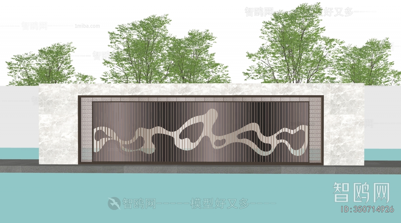 New Chinese Style Landscape Wall