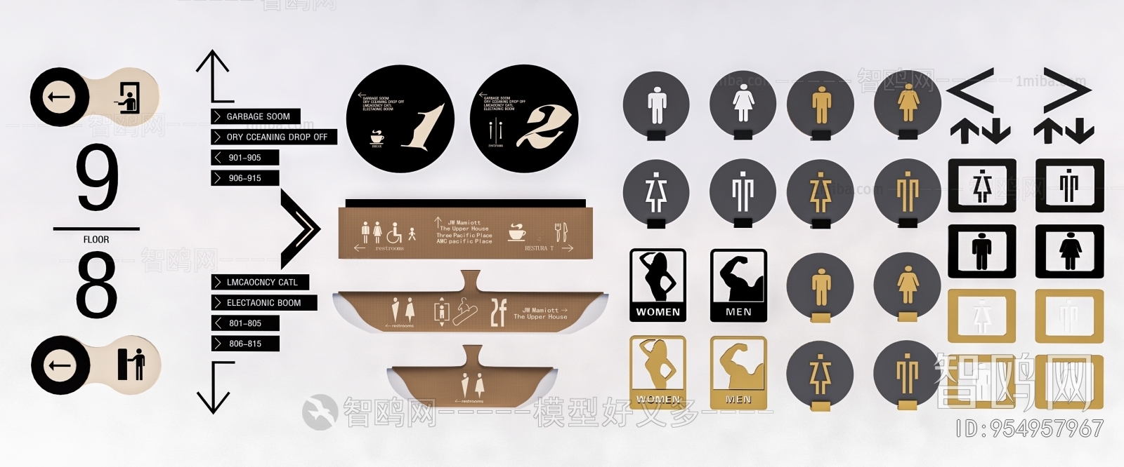 Modern Guide Board/bulletin Board