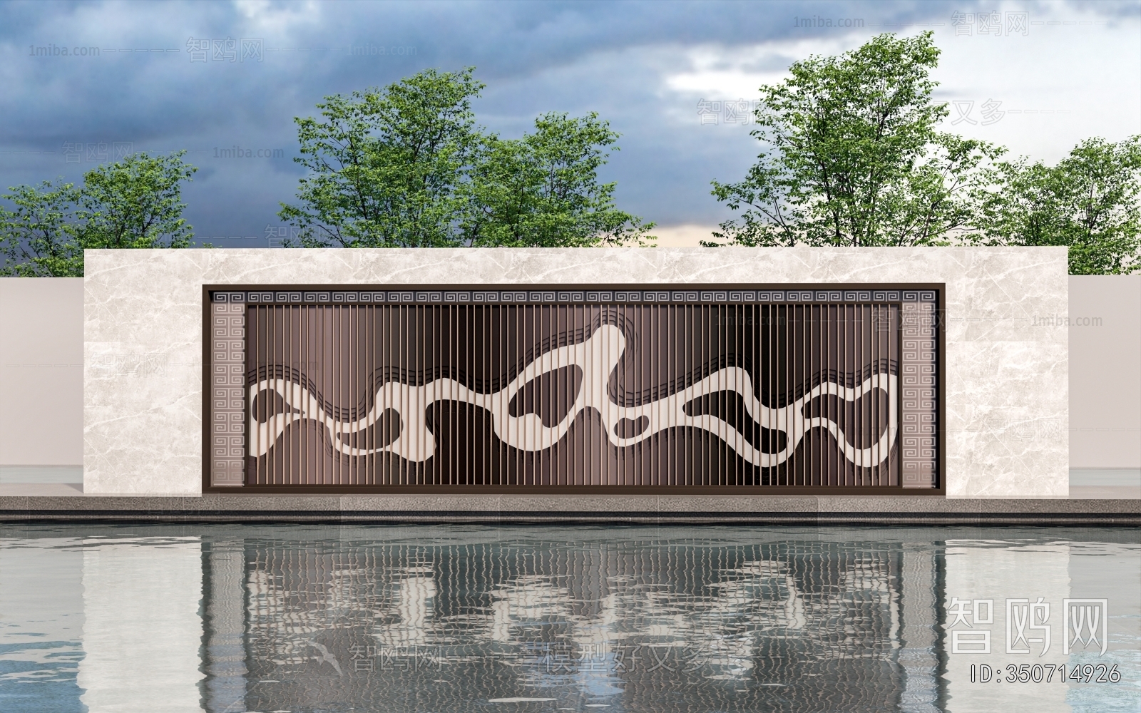 New Chinese Style Landscape Wall