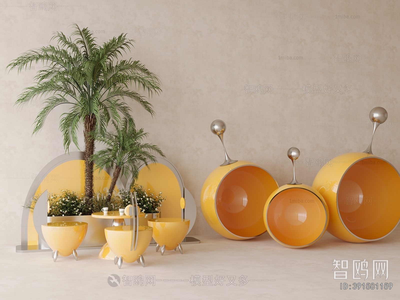 Modern Leisure Table And Chair