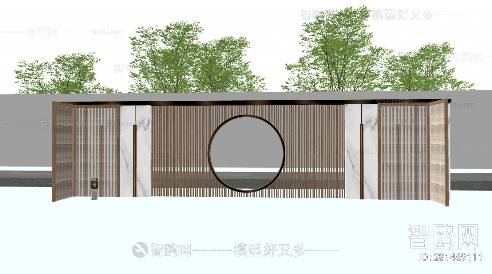New Chinese Style Landscape Wall