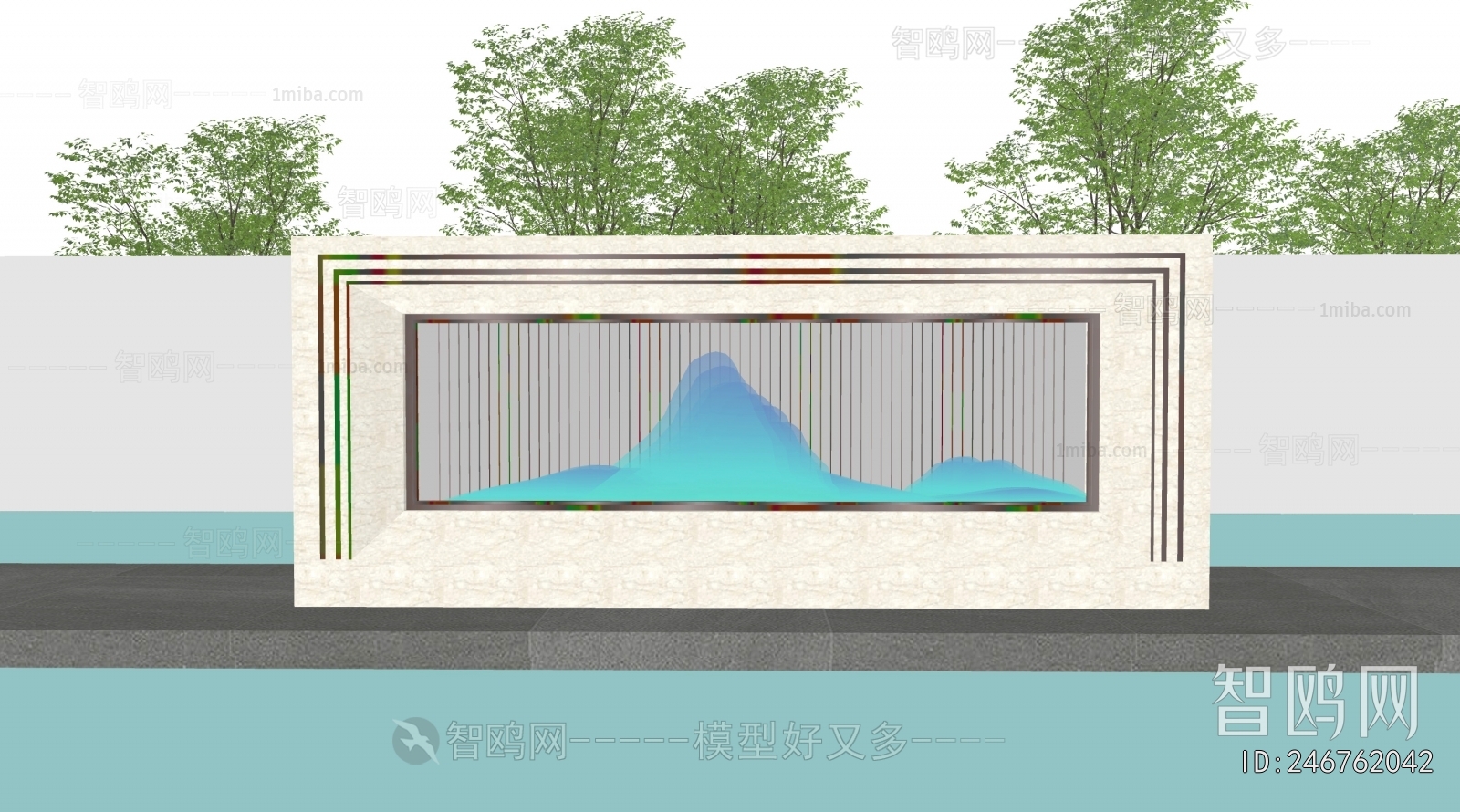 New Chinese Style Landscape Wall