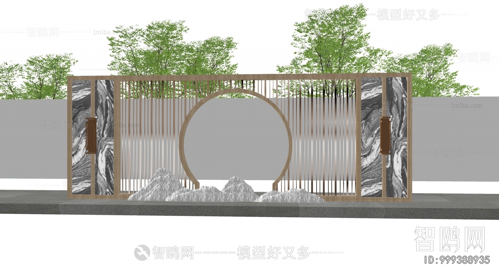 New Chinese Style Landscape Wall