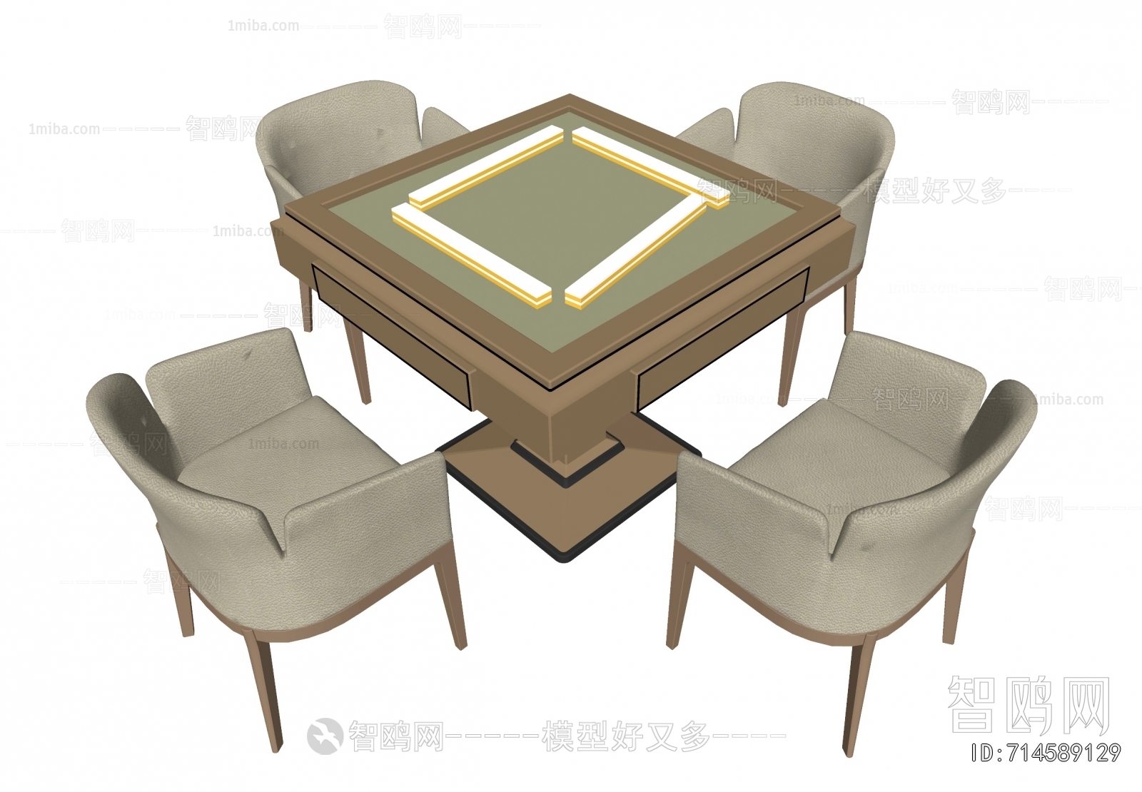 Modern Mahjong Tables And Chairs