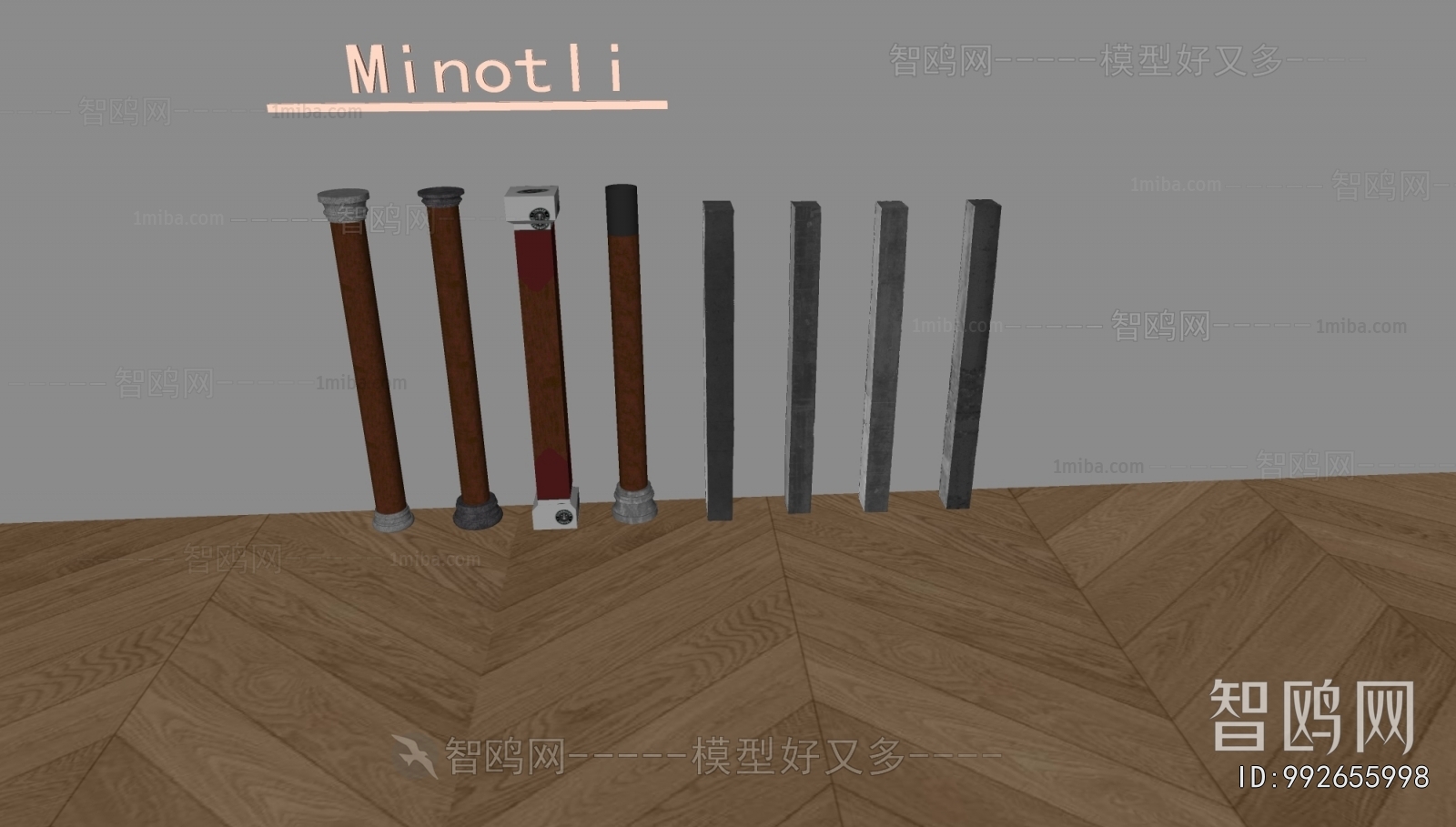 New Chinese Style Column