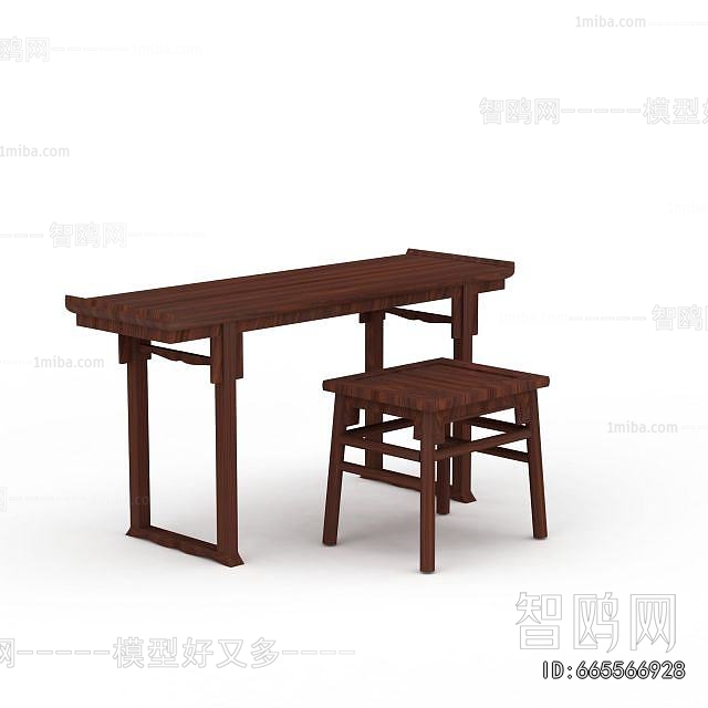 Chinese Style Computer Desk And Chair