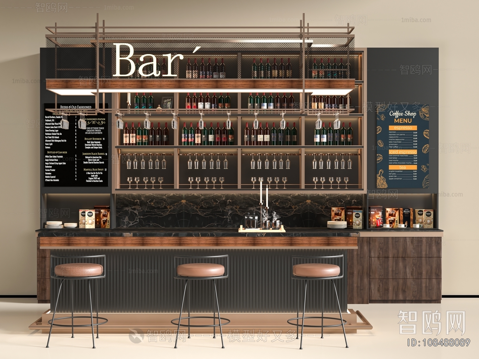 Modern Counter Bar