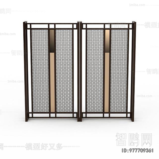 New Chinese Style Wooden Screen Partition