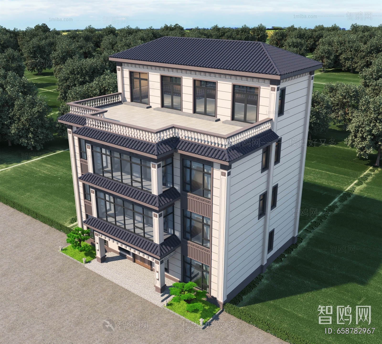 New Chinese Style Detached Villa