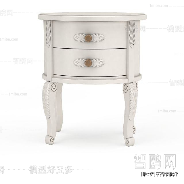 French Style Bedside Cupboard