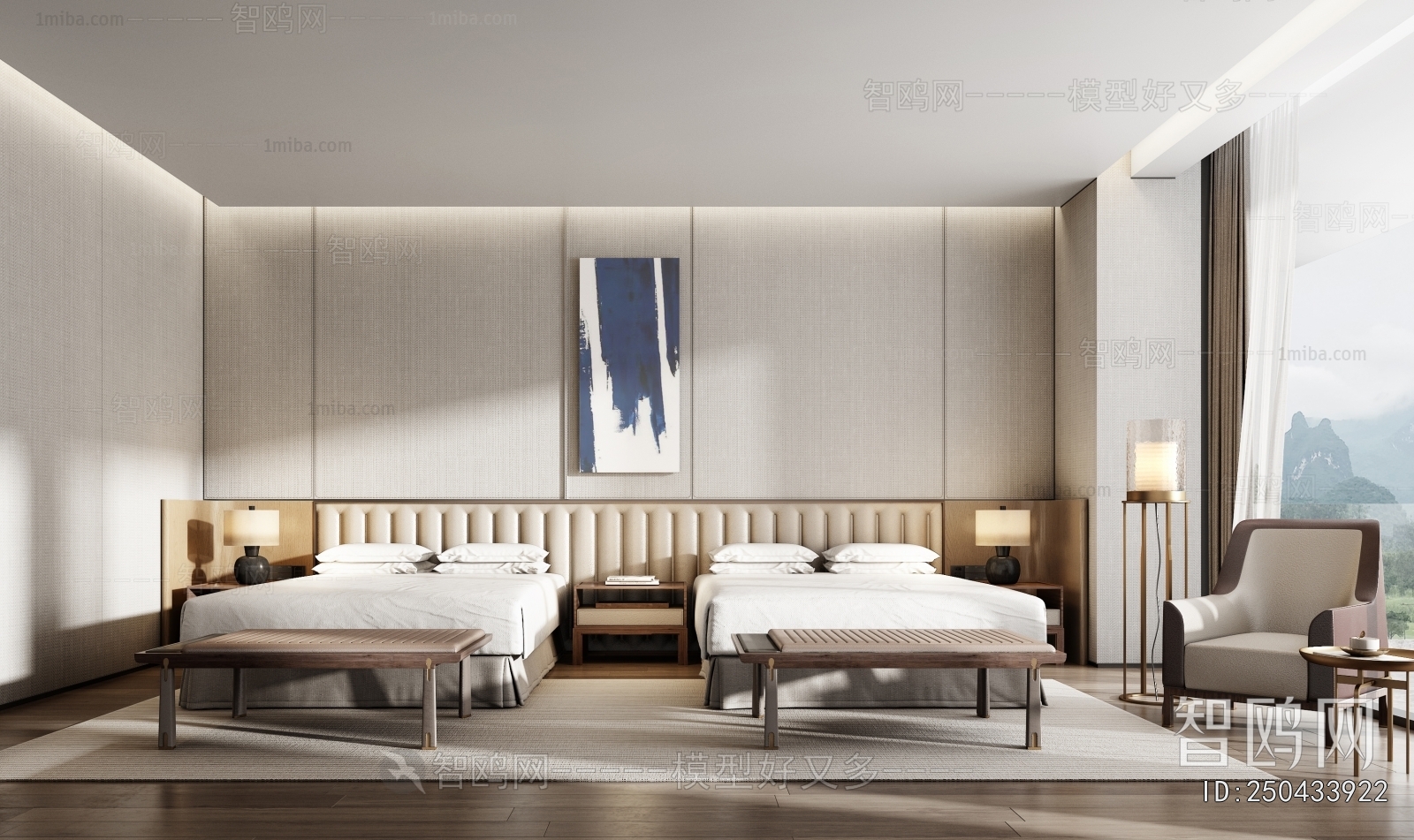 New Chinese Style Guest Room