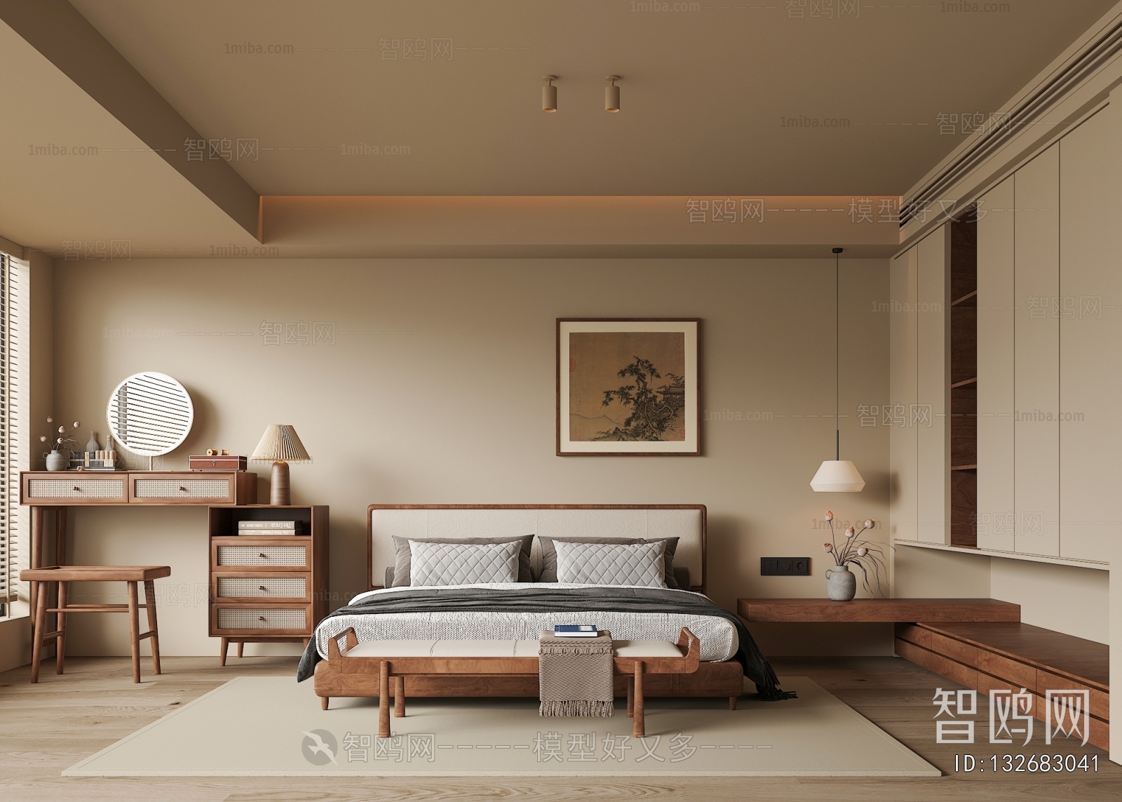 New Chinese Style Bedroom