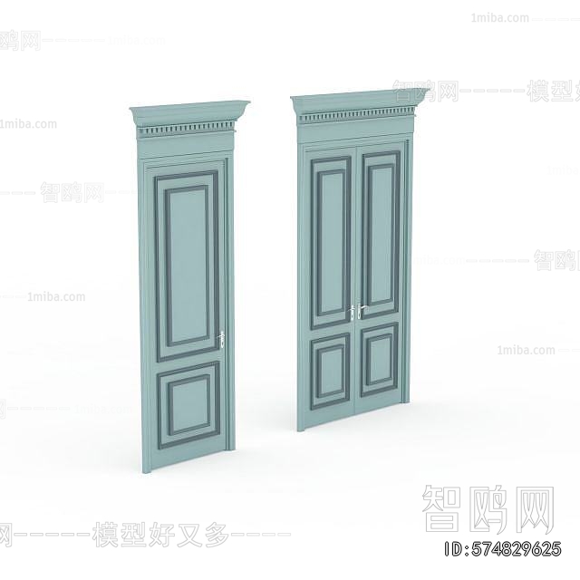 Simple European Style Single Door