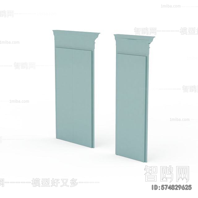 Simple European Style Single Door