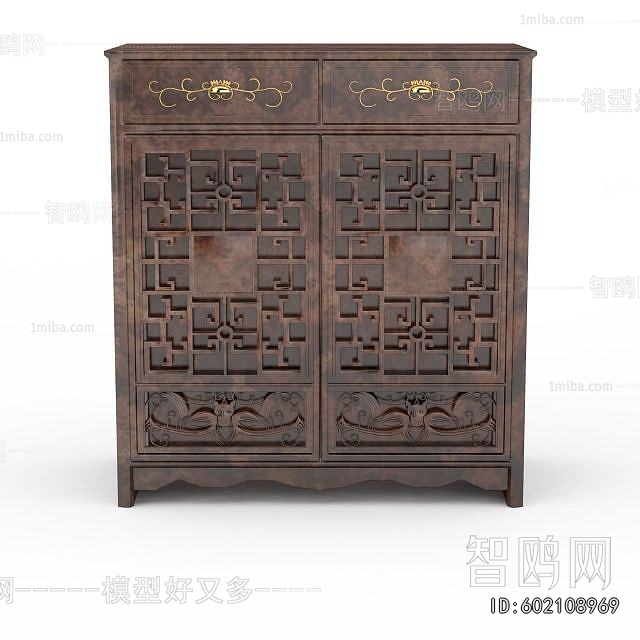 New Chinese Style Side Cabinet