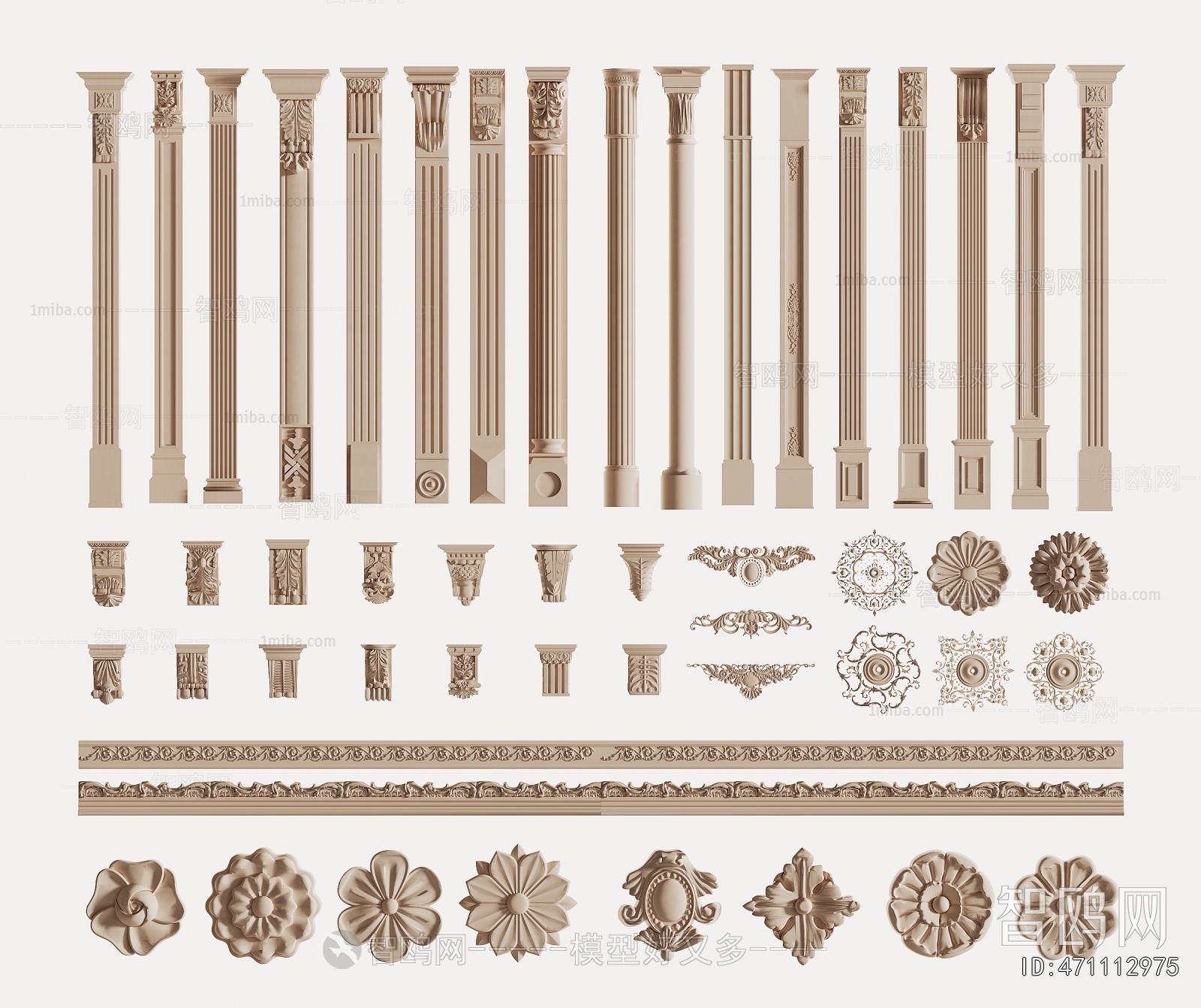 European Style Roman Pillar