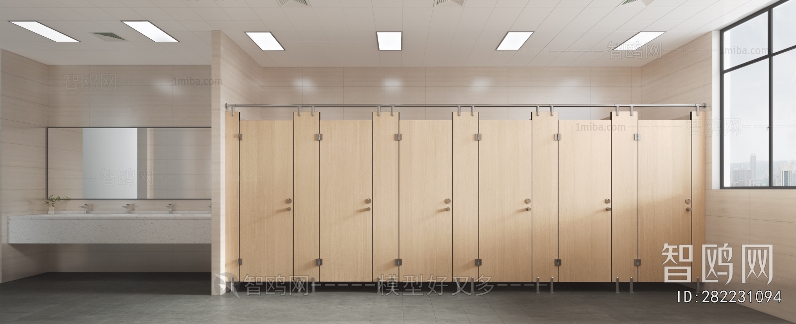 Modern Public Toilet