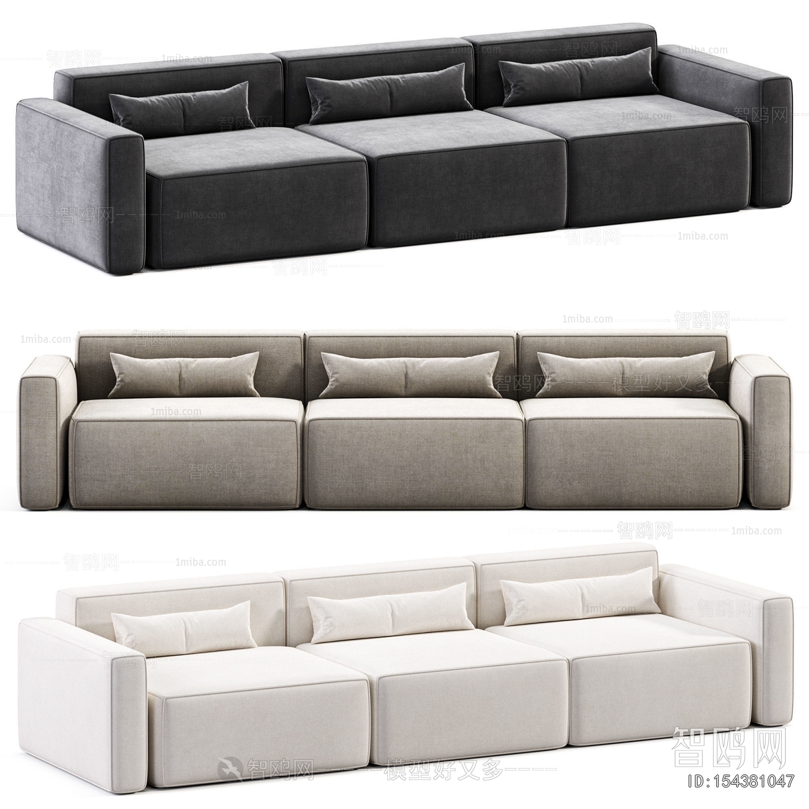 Modern Three-seat Sofa