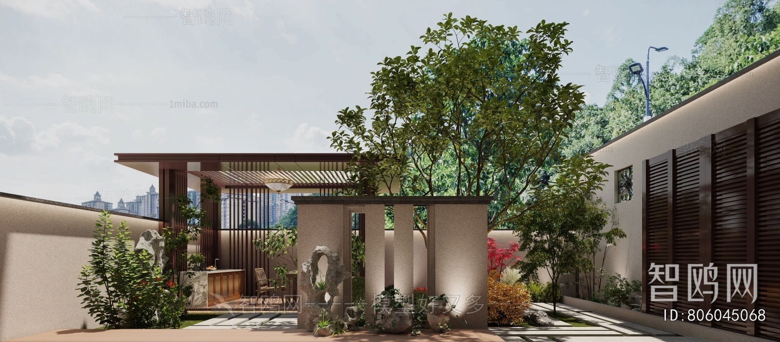 Modern Courtyard/landscape