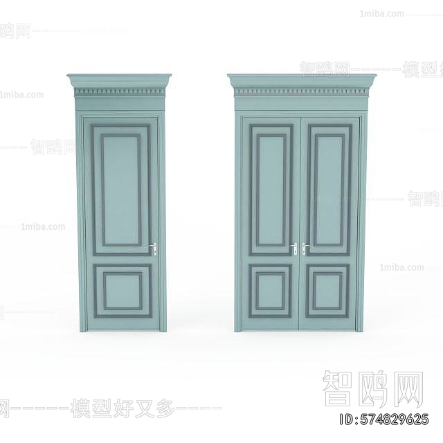 Simple European Style Single Door