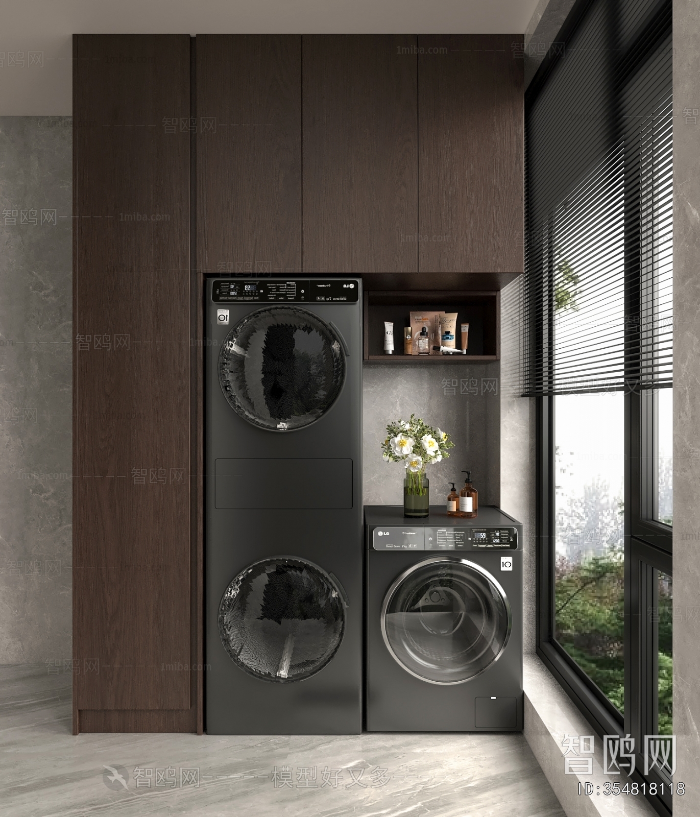 Modern Laundry Cabinet