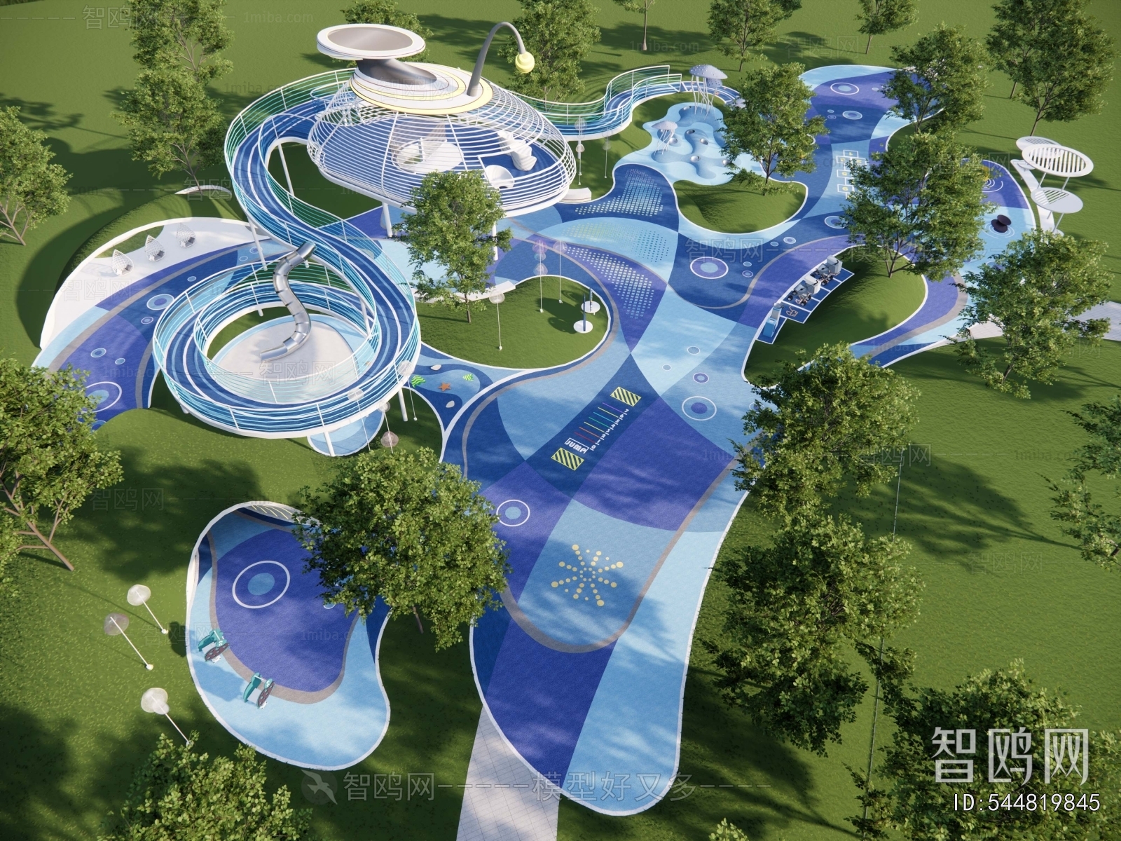 Modern Park Landscape