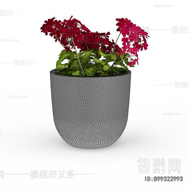 Modern Potted Green Plant