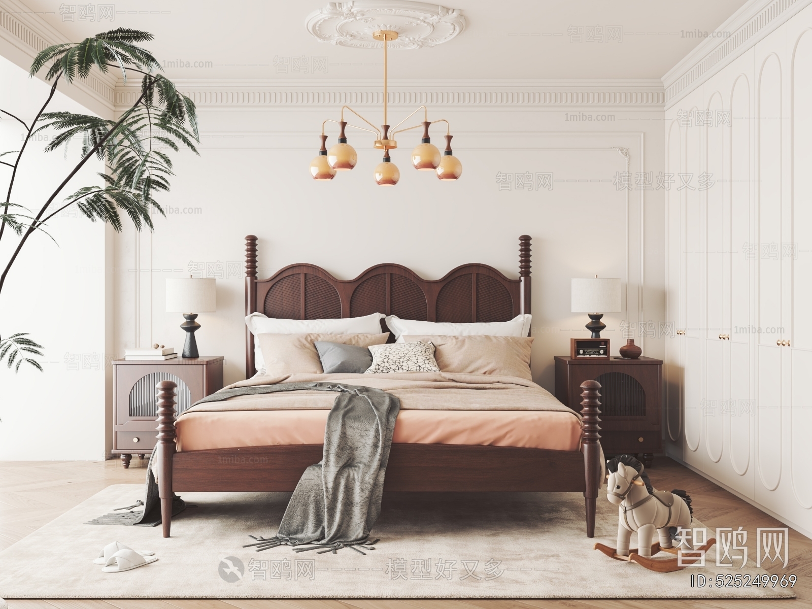 French Style Double Bed