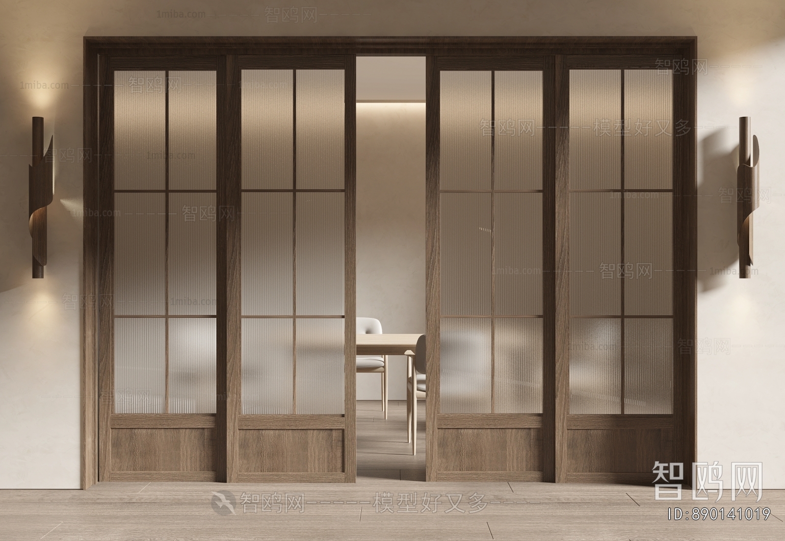 New Chinese Style Sliding Door