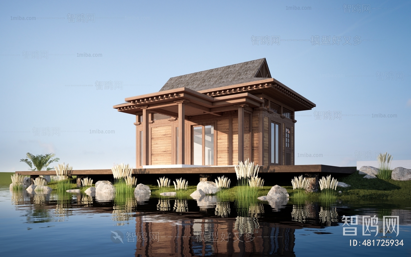 New Chinese Style Appearance Of Commercial Building