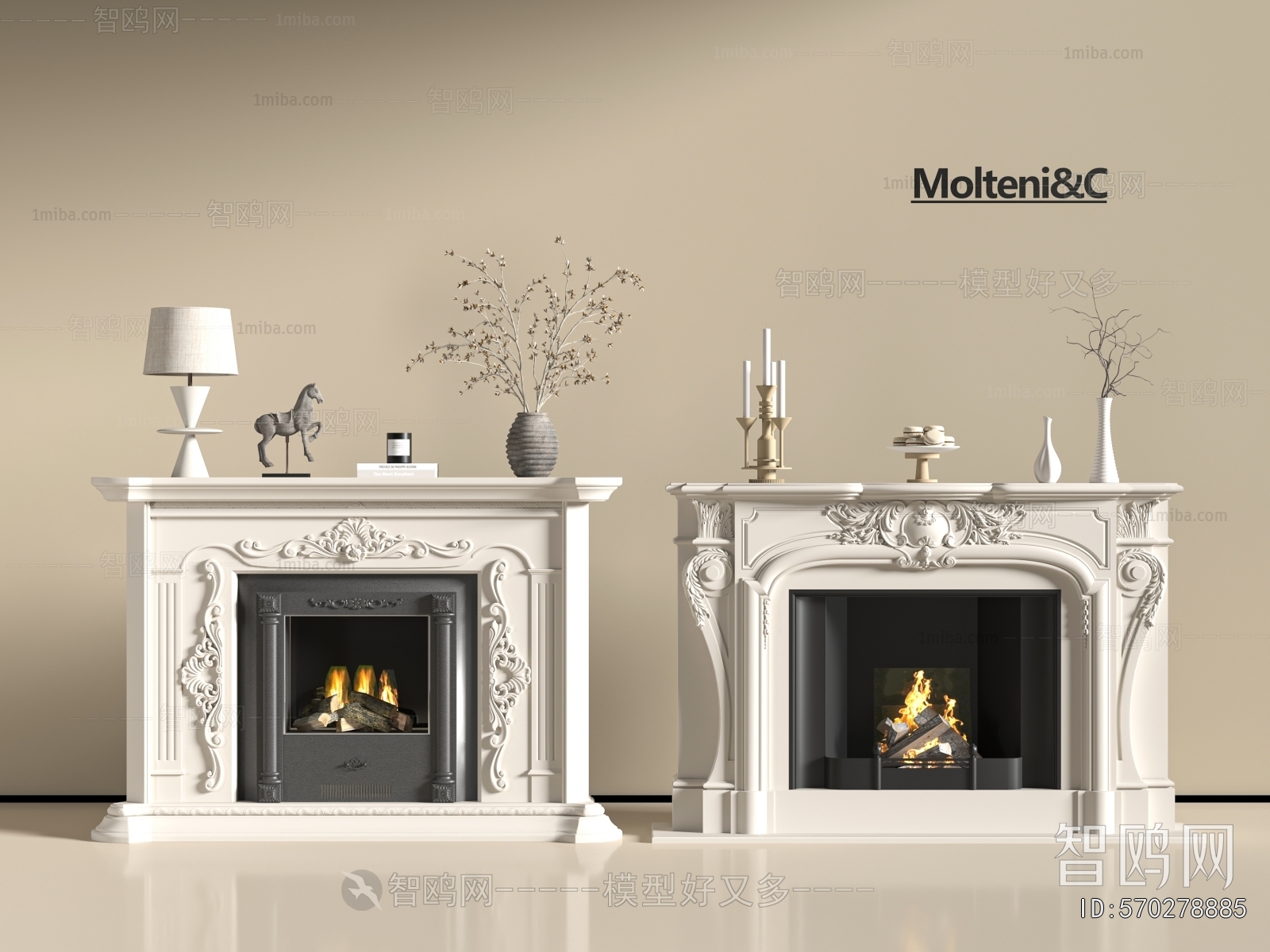 French Style Fireplace