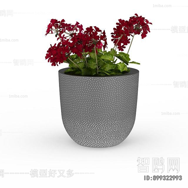 Modern Potted Green Plant