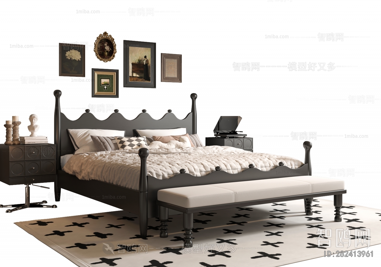 French Style Double Bed