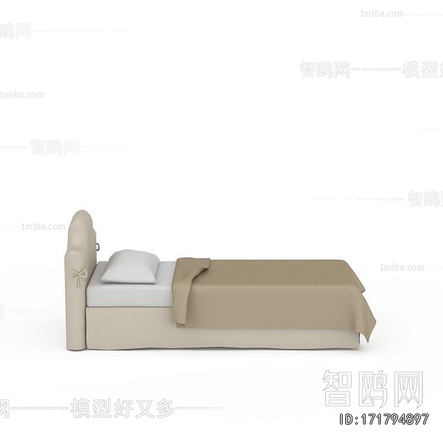 Simple European Style Single Bed
