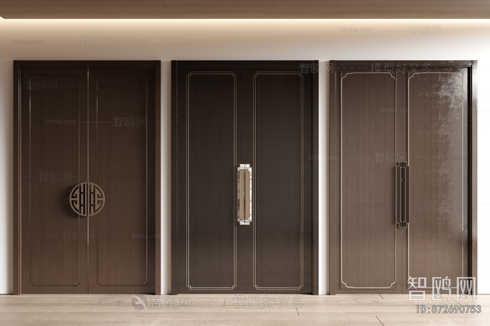 New Chinese Style Double Door