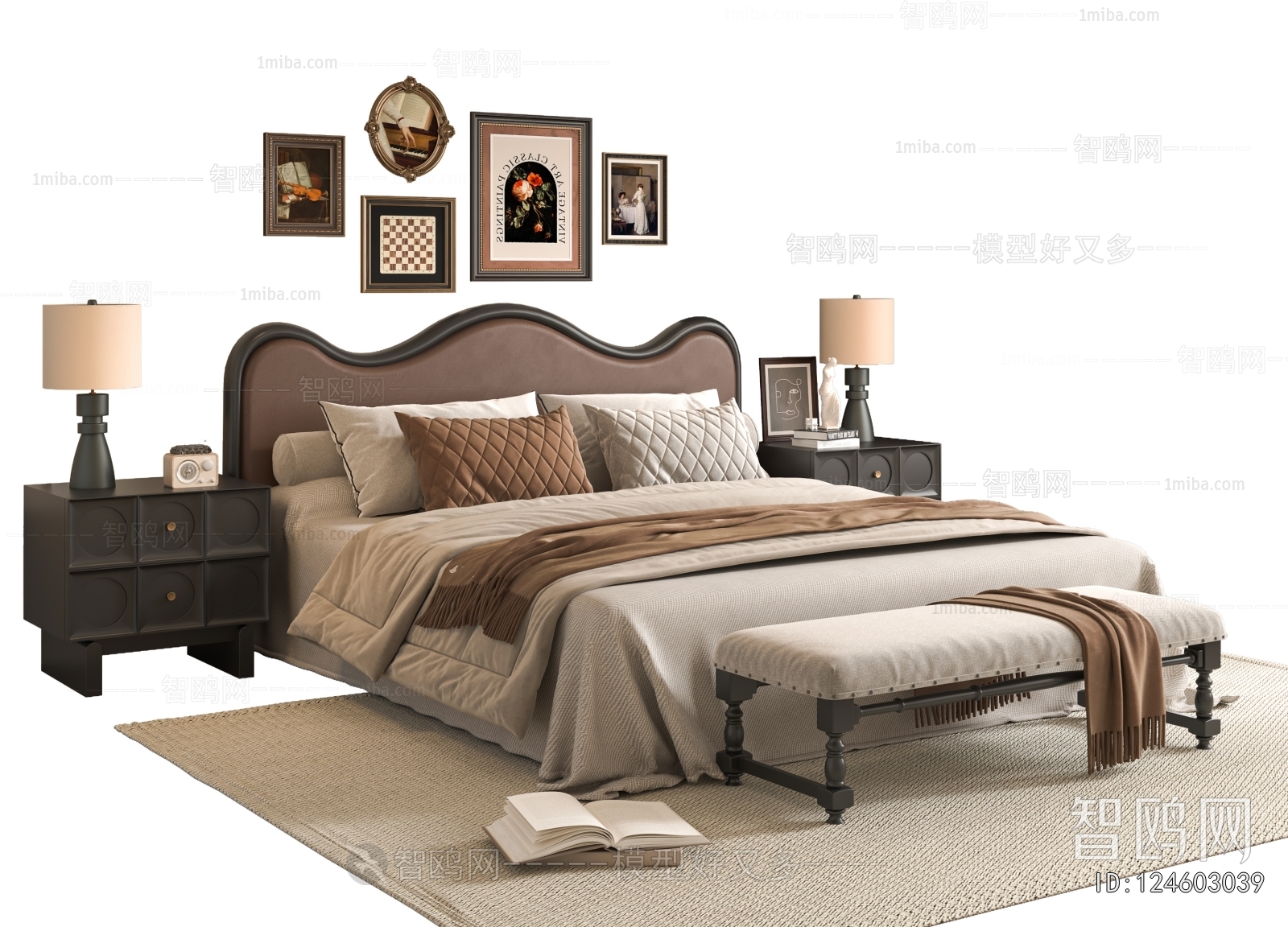 French Style Double Bed
