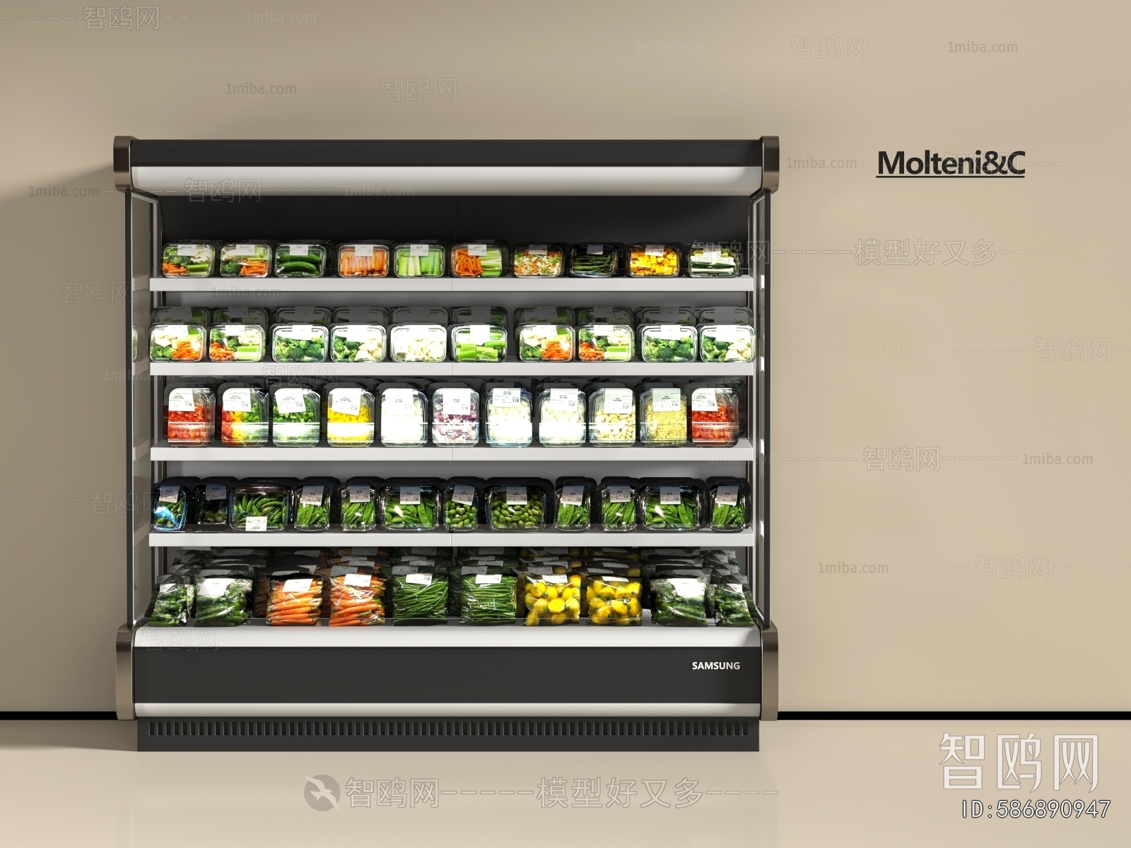 Modern Supermarket Shelf